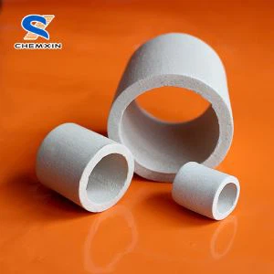 Absorpsiyon Kulesi Ambalajı için Petrokimya Endüstrisi 25mm Seramik Raschig Halkası